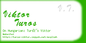viktor turos business card